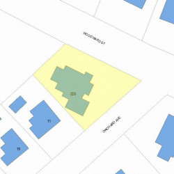 220 Woodward St, Newton MA 02468-2041 plot plan