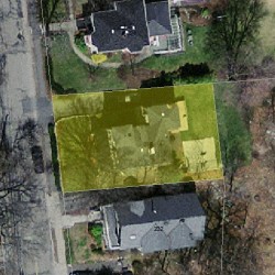 230 Melrose St, Newton MA  02466-1119 aerial view