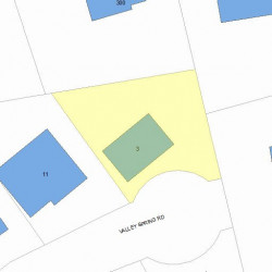3 Valley Spring Rd, Newton MA  02458-2712 plot plan