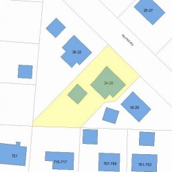 26 Payne Rd, Newton MA  02461-1816 plot plan