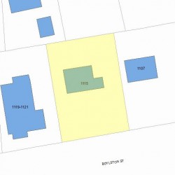 1115 Boylston St, Newton MA 02464-1014 plot plan