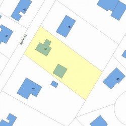 42 Smith Ave, Newton MA 02465-1554 plot plan