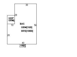 55 Sheridan St, Newton MA  02465-1037 floor plan