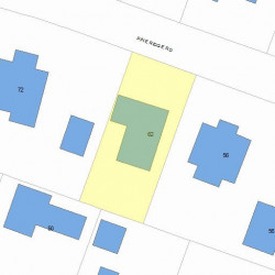 62 Pine Ridge Rd, Newton MA 02468-1617 plot plan