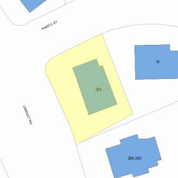 254 Langley Rd, Newton MA  02459-2326 plot plan