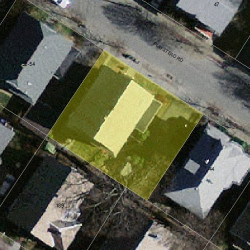 50 Playstead Rd, Newton MA  02458-2125 aerial view