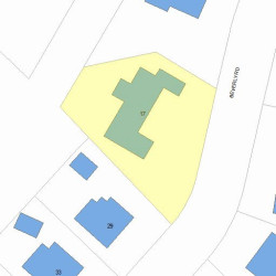 17 Beverly Rd, Newton MA 02461-1112 plot plan