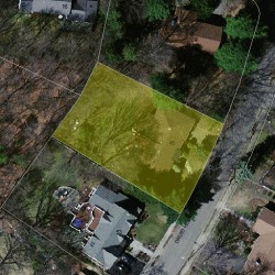 45 Druid Hill Rd, Newton MA  02461-2040 aerial view