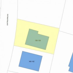 136 Eastbourne Rd, Newton MA 02459-1606 plot plan