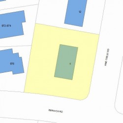 4 Pine Crest Rd, Newton MA  02459-2123 plot plan