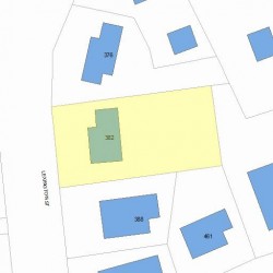382 Lexington St, Newton MA 02466-1526 plot plan