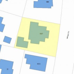 1007 Walnut St, Newton MA 02461-1134 plot plan