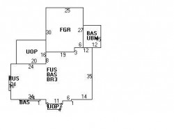 115 Sheridan St, Newton MA 02465-1057 floor plan