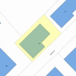 15 Quirk Ct, Newton MA 02458-1224 plot plan