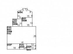 406 Woodward St, Newton MA  02468-1523 floor plan