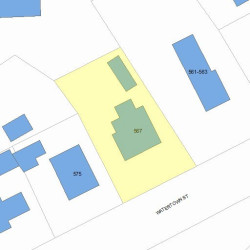 567 Watertown St, Newton MA 02460-1320 plot plan