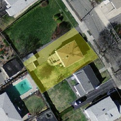 35 Melbourne Ave, Newton MA  02460-1221 aerial view