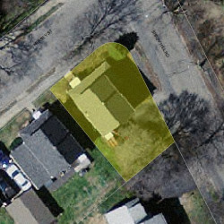 4 Hersey St, Newton MA  02461-1711 aerial view