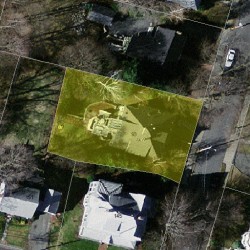 93 Hyde Ave, Newton MA  02458-2334 aerial view