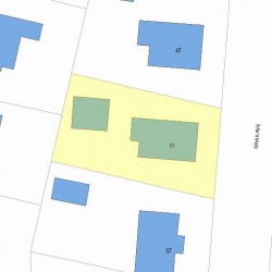 51 Davis Ave, Newton MA 02465-1925 plot plan