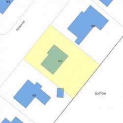 163 Spiers Rd, Newton MA  02459-3717 plot plan
