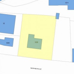 1229 Washington St, Newton MA 02465-2122 plot plan