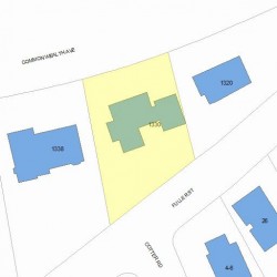 1330 Commonwealth Ave, Newton MA 02465-2913 plot plan