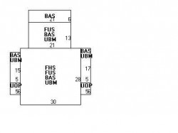 58 Clinton St, Newton MA  02458-1232 floor plan