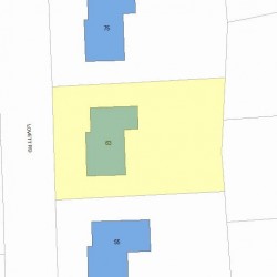 63 Lovett Rd, Newton MA  02459-3107 plot plan