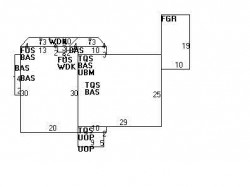 95 Roundwood Rd, Newton MA  02464-1218 floor plan