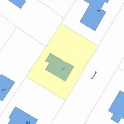 12 Star Rd, Newton MA  02465-1040 plot plan