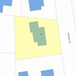 39 Crescent Ave, Newton MA 02459-2133 plot plan