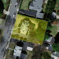 16 Winnetaska Rd, Newton MA  02468-1425 aerial view