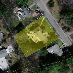 39 Sterling St, Newton MA  02465-2614 aerial view