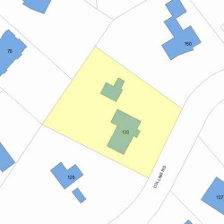 138 Collins Rd, Newton MA  02468-2234 plot plan