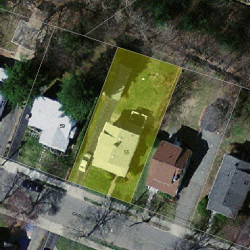 55 Carl St, Newton MA 02461-1905 aerial view