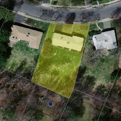 40 Marcellus Dr, Newton MA  02459-2935 aerial view