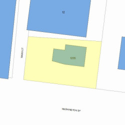 1235 Washington St, Newton MA 02465-2122 plot plan