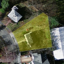 50 Oakmont Rd, Newton MA  02459-2531 aerial view