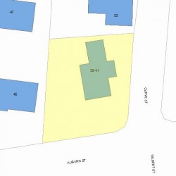 41 Auburn St, Newton MA 02465-2225 plot plan