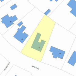35 Hanson Rd, Newton MA  02459-3516 plot plan