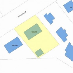 200 Lexington St, Newton MA  02466-1307 plot plan