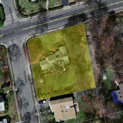 1370 Beacon St, Newton MA 02468-1642 aerial view