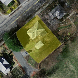 562 California St, Newton MA 02460-1243 aerial view