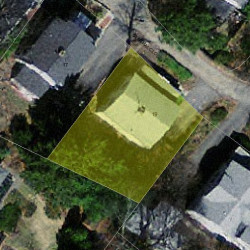 19 Central Close, Newton MA  02466-2305 aerial view