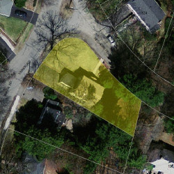 125 Neshobe Rd, Newton MA  02468-1348 aerial view