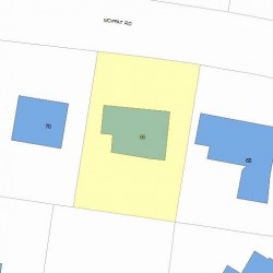 66 Moffat Rd, Newton MA  02468-1115 plot plan