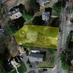 627 Chestnut St, Newton MA  02468-1607 aerial view