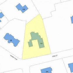 199 Otis St, Newton MA 02465-2522 plot plan