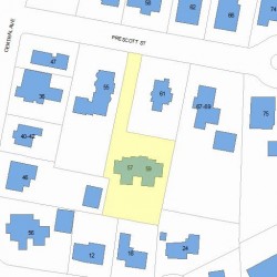 59 Prescott St, Newton MA 02460-1718 plot plan